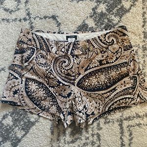 J Crew Paisley Shorts